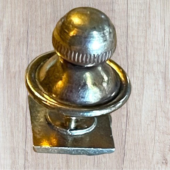 Vintage 10K Gold Men’s Tie Pin Clasp Tack  Square Etched - Picture 5 of 5